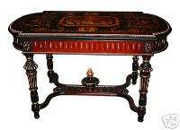 6482 Beautiful American Victorian Inlaid Table c. 1880  