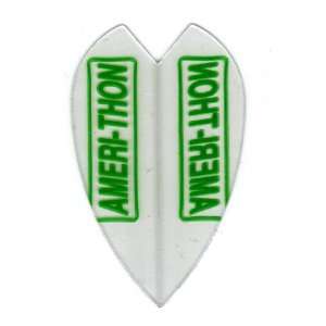   Sets #3140 AmeriThon Green Logo/Clear Dart Flights