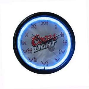 Brand Coors Light Logo Pub Beer Bar Neon Clock Sign