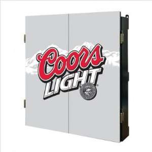  Coors Light Dartboard Cabinet Set