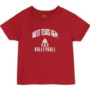 West Texas A&M Buffaloes Cardinal Red Toddler/Kids Volleyball Arch T 