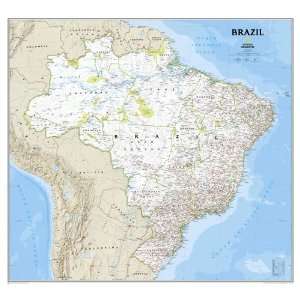  National Geographic Brazil Political Map (Classic) Office 