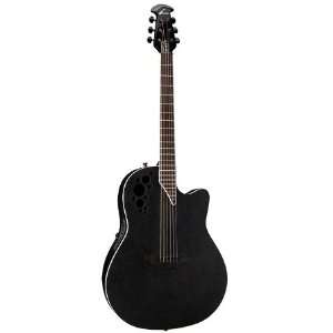   Mick Thomson   6 String Acoustic Elec Guitar   Black Musical