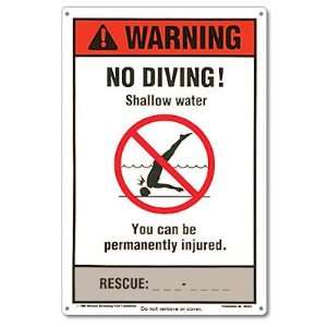   Diving Sign for Residential or Commercial Pools Patio, Lawn & Garden