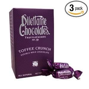 Toffee Crunch Truffle Crèmes in Double Milk Chocolate   10oz Gift Box 
