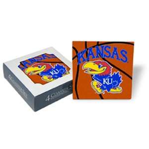  Kansas Jayhawks Set of 4 Coasters from Mug World Sports 