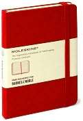 Product Image. Title Red Moleskine with Ruled Pages Pocket Size 3.5 x 