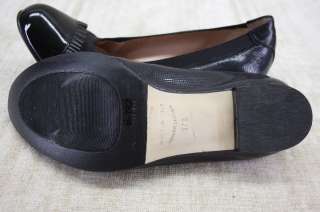 Anyi Lu Cara Flats Black Leather Ballet flats shoes 37.5 / 7 US $385 