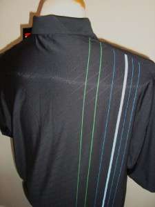 2011 Nike Debose Stripe Tour Polo Shirt / SICK $70  