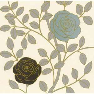  Rose Garden Ii Gold   Poster by the Design Show (23.5 x 23 