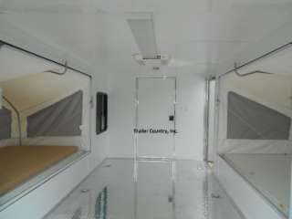 7x16 7 x 16 SPORT ENCLOSED CARGO TRAILER W/ POP OUT BED  