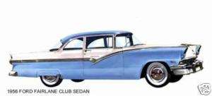 1956 FORD FAIRLANE ~ CLUB SEDAN (BLUE/WHITE) MAGNET  