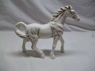 Vintage Old Japan Ceramic White Horse Figurine Blanco  