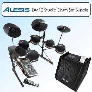 Alesis DM10 Studio Electronic Drum Bundle With Alesis TRANSACTIVEDRUMM 