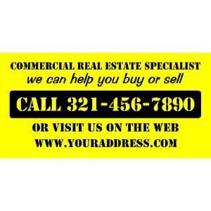  3x6 Vinyl Banner   Commercial Real Estate Specialist Help 