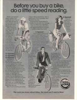 1981 Ross 15 12 10 5 3 Speed Bicycle Bicycles Bikes Ad  