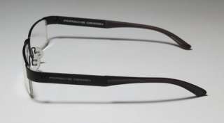 NEW PORSCHE DESIGN 8142 B 54 15 140 HALF RIMLESS GRAY EYEGLASSES 