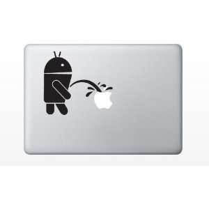  Android Peeing Apple Macbook Laptop Decal 