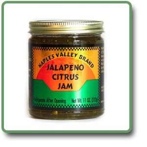 Jalapeno Citrus Jam   11 oz glass jar.  Grocery & Gourmet 