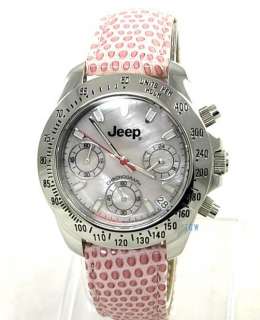 WOMANS JEEP CHRONO 20 ATM SCUBA WATCH 83A PNK GIFT IDEA  