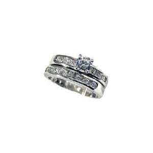 Piece Lot Wedding Set (Your Cost $10.00 each) Rhodium RP Womens Rings 