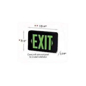  BEST LIGHTING PRODUCTS Black plastic led exit sign with 