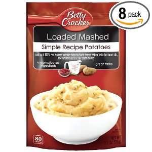 Betty Crocker Loaded Mashed 100% Real Potatoes, 3.3 Ounce Packages 