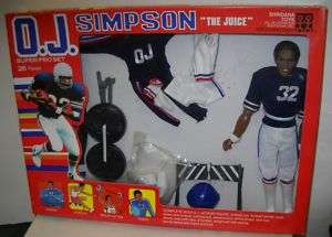 358 Shindana OJ Simpson The Juice Super Pro Doll Set  