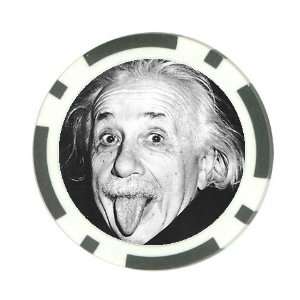 Albert Einstein Poker Chip Card Guard Great Gift Idea