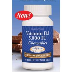 Enzymatic Therapy   Vitamin D3 5000 Iu Chewables, 5000 IU, 90 chewable 