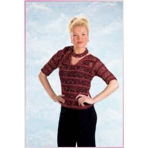  Striped Pullover With Neck Tie Craft Pattern Fayla Reiss Books