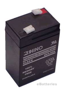 Rhino 4 Volt 4.5Ah Sealed Lead Acid Battery