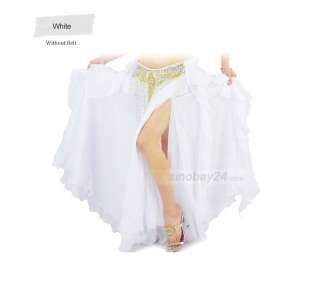 C91409 Beautiful Fashionable Loose Frilled Fluxus Chiffion Dance Skirt 