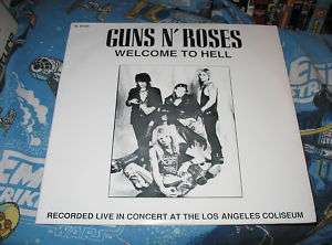 1990 GUNS N ROSES Welcome To Hell RARE LIVE 2 LP  
