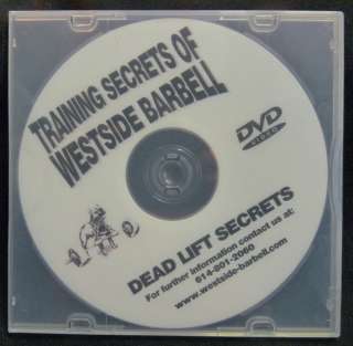 TRAINING SECRETS OF WESTSIDE BARBELL DEADLIFT SECRETS DVD  