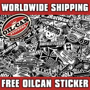 black and white sticker bombing sheet   limited edition mr oilcan 