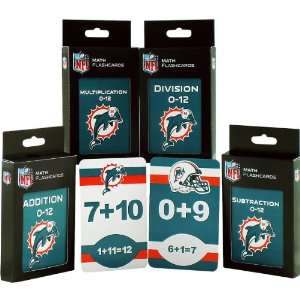   KE Specialties Miami Dolphins Math Pack Flash Cards