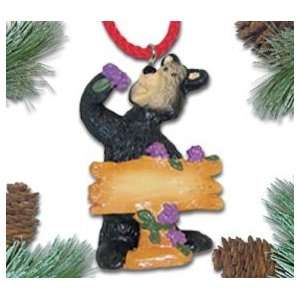  Personalized Bear Christmas Ornament   Huck L. Bearskin 