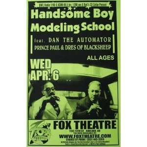  Handsome Boy Modeling School Fox Boulder Gig Poster rap 