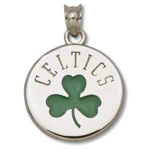 Boston Celtics Shamrock Logo 5/8 Enamel Shamrock Pendant 