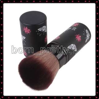 Brand New Black Retractable Powder Blush Brush Makeup  