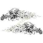 Set Of Two Skull Shoot To Kill Stickers Decal Forks 4 Harley Davidson