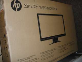   Box HP 2311X 23 LED Backlit Monitor   Black 885631750360  