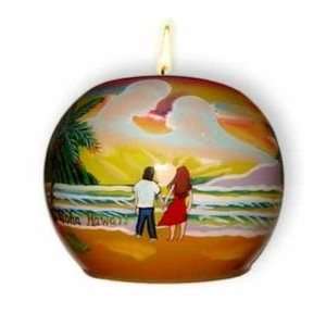  Hawaii Votive Candle Holder Lovers at Sunset Hawaii 