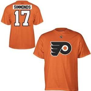 Reebok NHL Flyers Youth #17 Wayne Simmonds Name/number Tee  