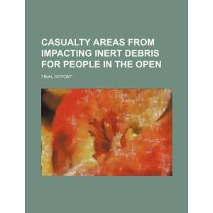  Casualty areas from impacting inert debris for people in 
