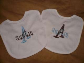 New* Personalized/Monogrammed Bibs *Set of 2*  