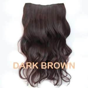 LOLI(TM)Long Curly 5 Clips On Hair Piece Extension 4 Colors Available 