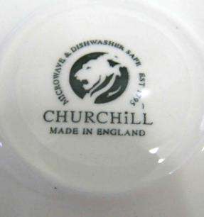 CHURCHILL CHINA ENGLAND BLUE WILLOW PATTERN CUP & SAUCER  