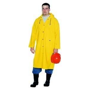  2XL Nylon Yellow CK3 Raincoat w/Detachable Hood